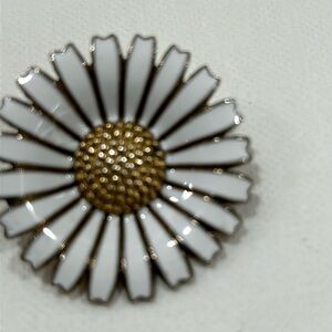 Anton Michelson white enamel sterling silver 925 S Denmark